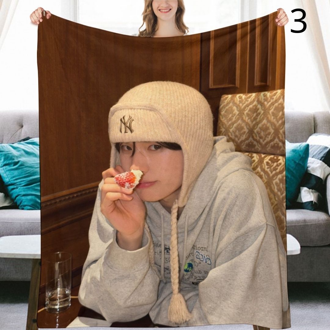 TWS Kyungmin Blanket, TWS Flannel Throw Blanket, Gifts for 42SAI