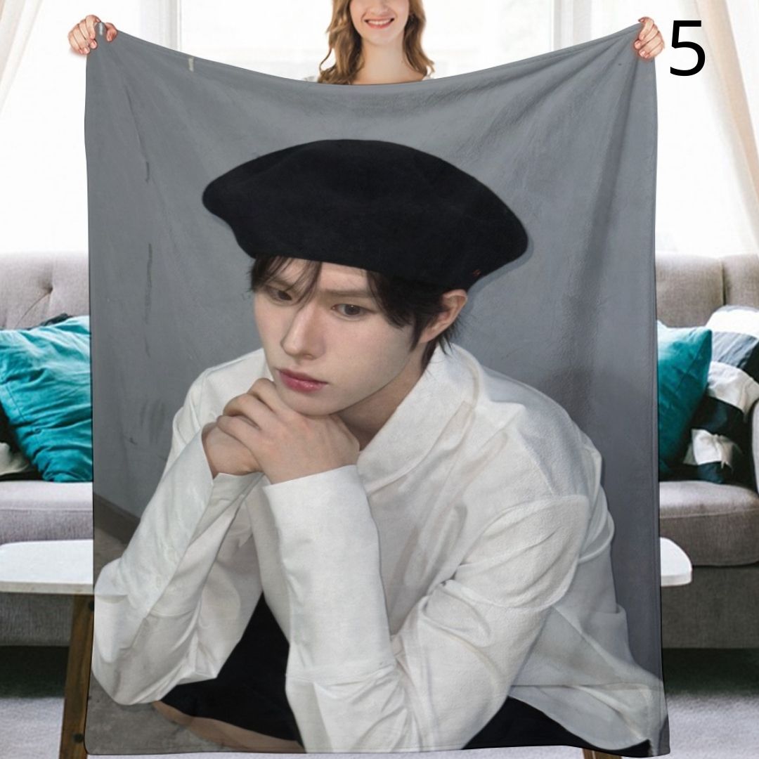 TWS Kyungmin Blanket, TWS Flannel Throw Blanket, Gifts for 42SAI