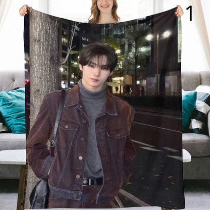 TWS Youngjae Blanket, TWS Flannel Throw Blanket, Gifts for 42SAI