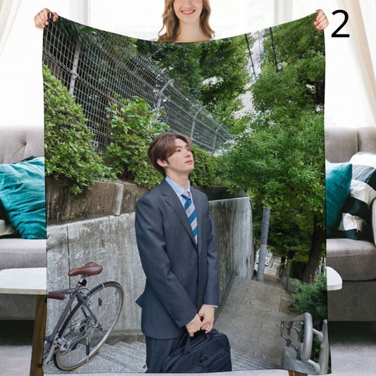 TWS Youngjae Blanket, TWS Flannel Throw Blanket, Gifts for 42SAI