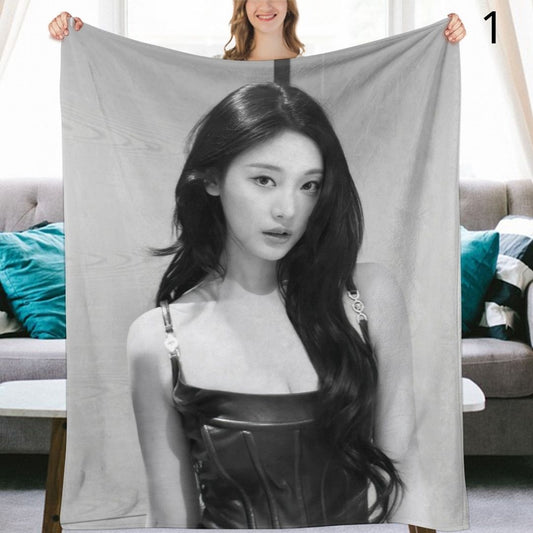 aespa NingNing Blanket, aespa Flannel Throw Blanket, Gifts for MY